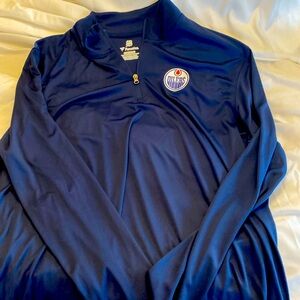 NHL Edmonton Oilers Quarter Zip DriFit Pullover